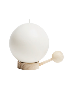large happiness globe candle