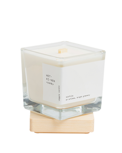 veggie candle biofilia square