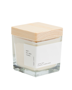 veggie candle spruce resin square