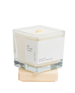 veggie candle spruce resin square