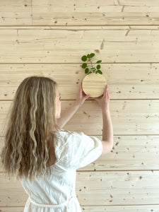 Pine wall vase