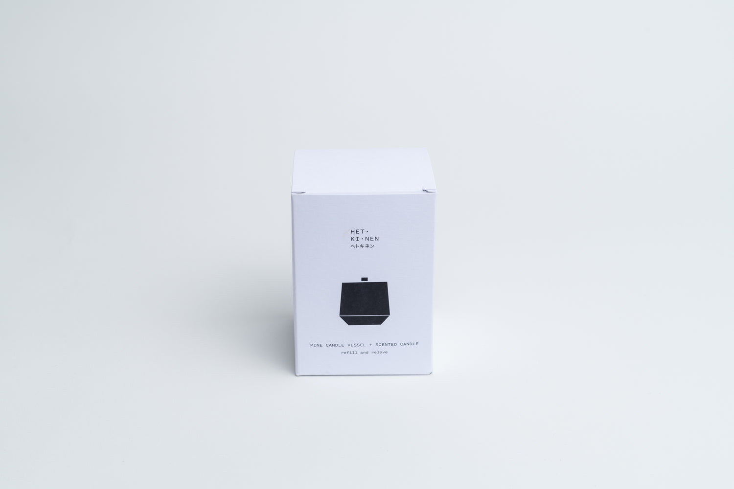 pine candle vessel + scented candle metsä