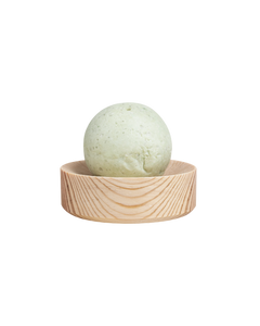 eucalyptus-lemon salt soap set natural round