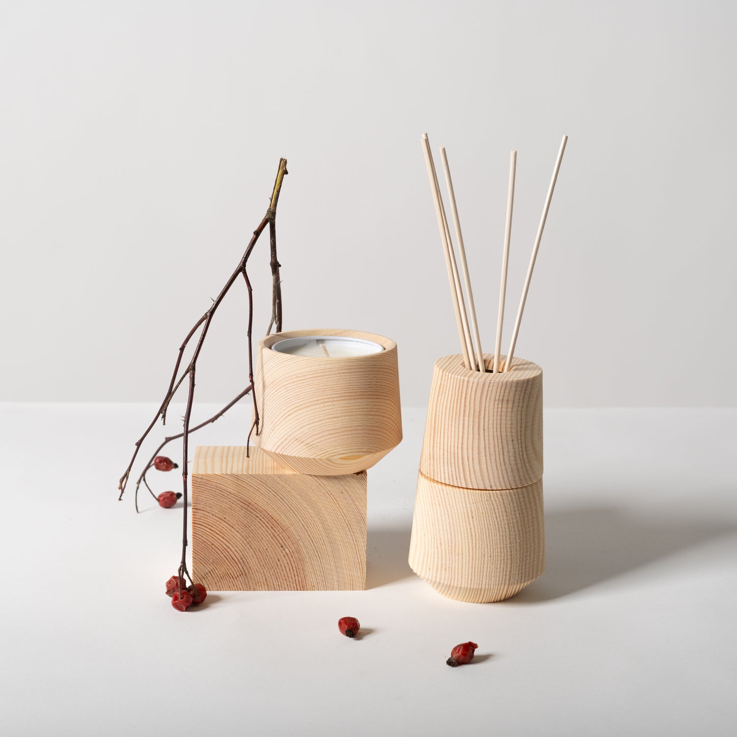 pine diffuser vessel + chotto matte fragrance 100ml